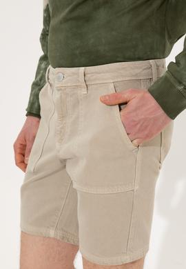 Erkek Haki Jean Şort - 50249363019