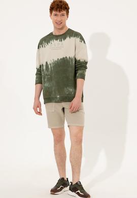 Erkek Haki Jean Şort - 50249363019