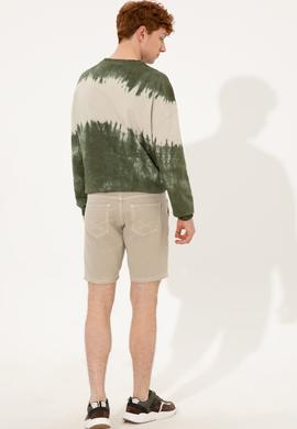 Erkek Haki Jean Şort - 50249363019