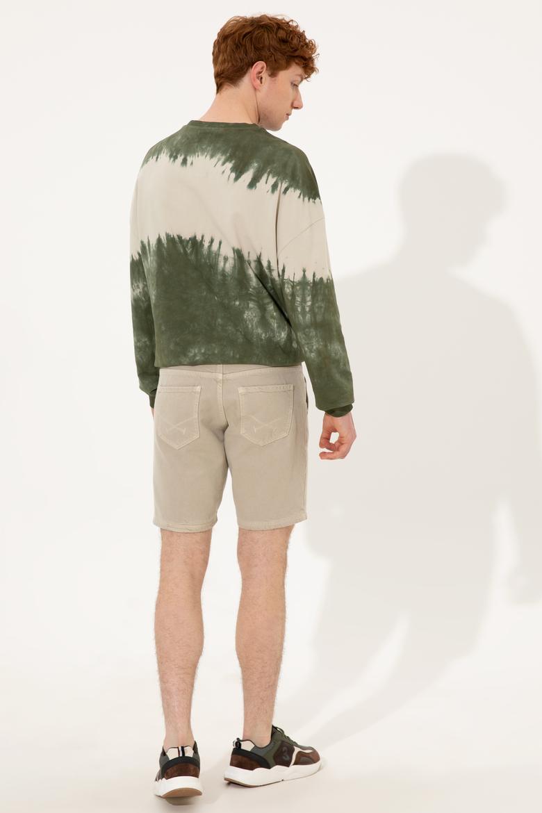 Erkek Haki Jean Şort - 50249363019