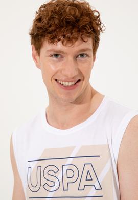 Erkek Beyaz Bisiklet Yaka T-Shirt - 50248570018