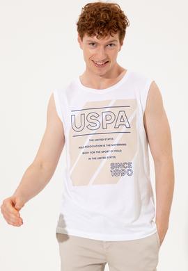 Erkek Beyaz Bisiklet Yaka T-Shirt - 50248570018