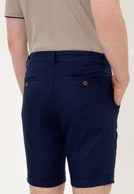 Erkek Lacivert Dokuma Şort - 50246114007