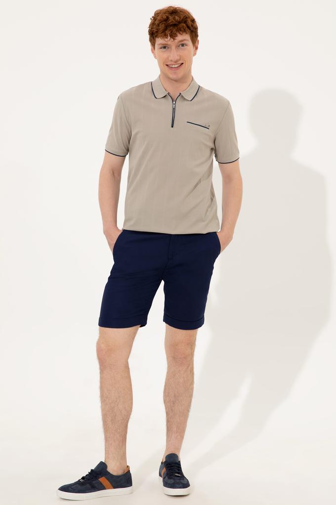 Erkek Lacivert Dokuma Şort