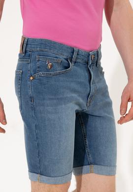 Erkek Mavi Jean Şort - 50249359003