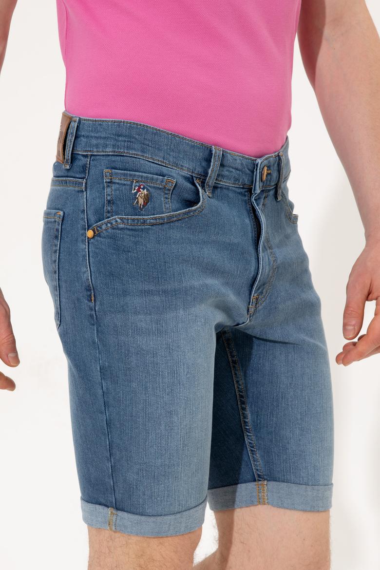 Erkek Mavi Jean Şort - 50249359003