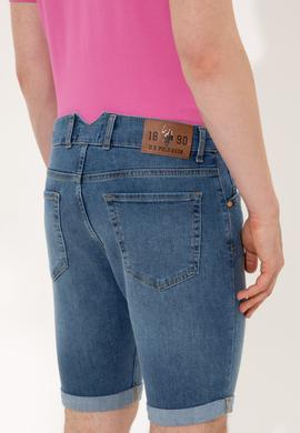 Erkek Mavi Jean Şort - 50249359003