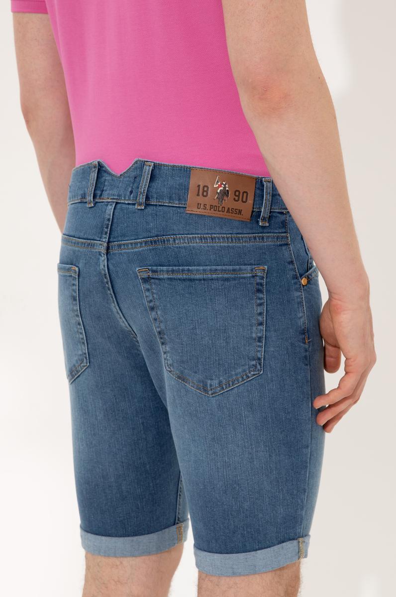 Erkek Mavi Jean Şort