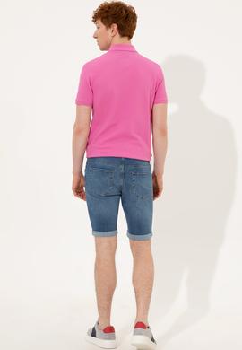 Erkek Mavi Jean Şort - 50249359003