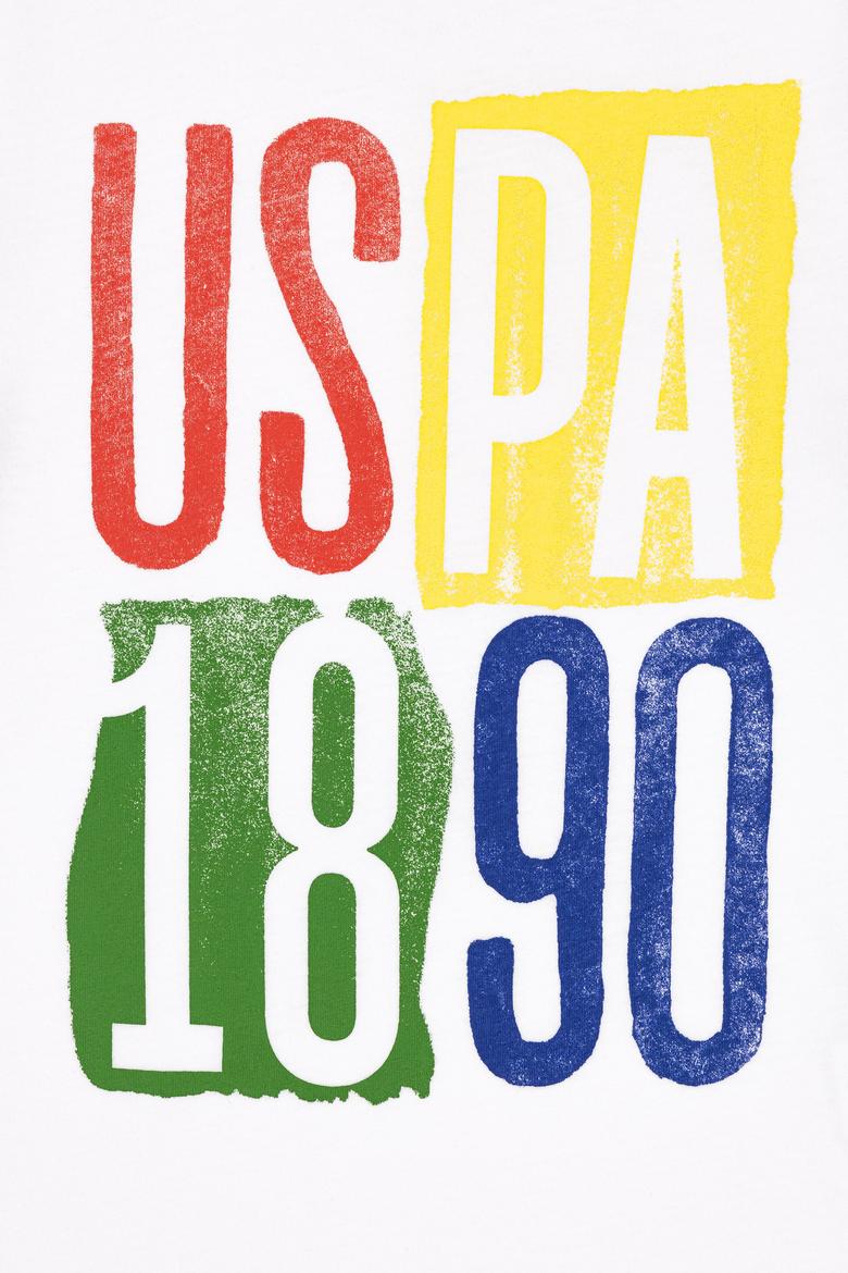 Çocuk Beyaz Bisiklet Yaka Tişört - 50247860002