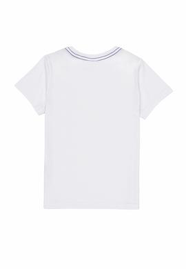 Çocuk Beyaz Bisiklet Yaka Tişört - 50247860002