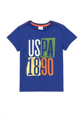 Çocuk Mavi Bisiklet Yaka Tişört - 50247860045