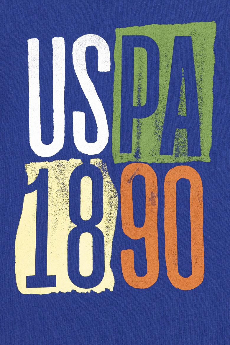 Çocuk Mavi Bisiklet Yaka Tişört - 50247860045