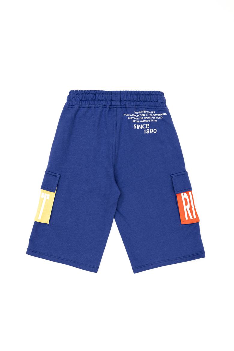 Çocuk Mavi Örme Şort - 50249995020