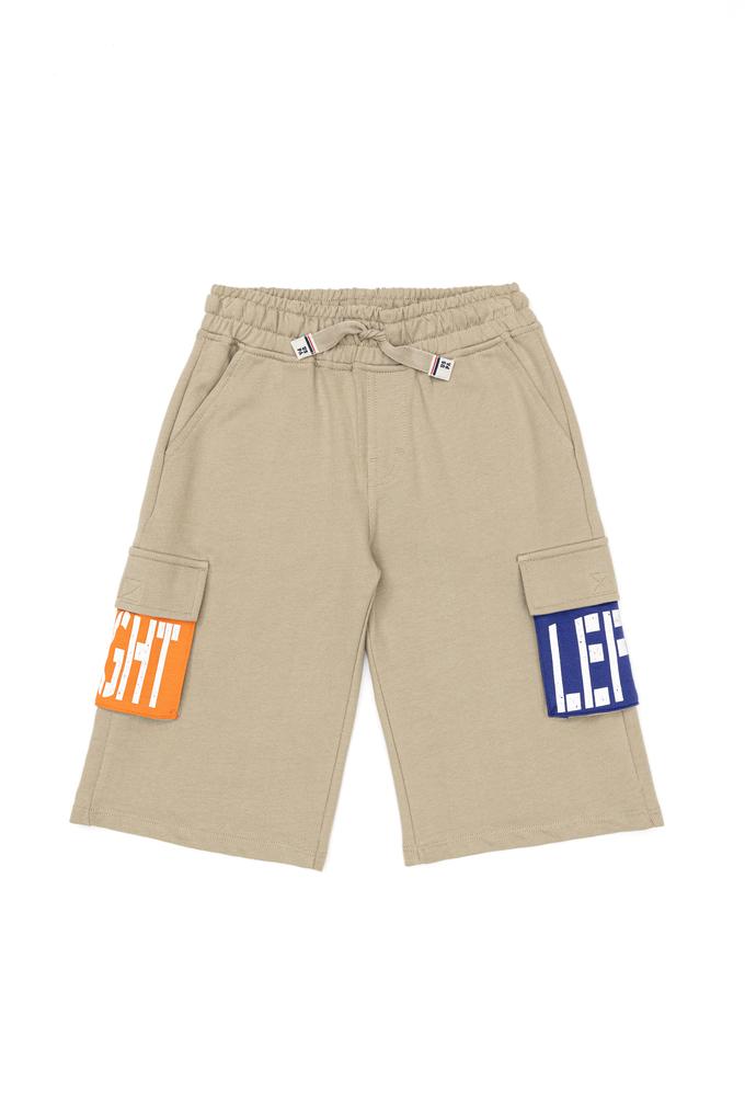 Çocuk Haki Örme Şort
