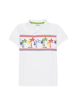 Erkek Çocuk Beyaz Polo Yaka Tişört - 50251860003