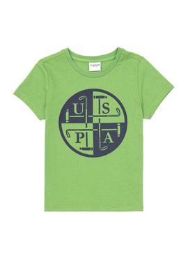 Çocuk Yeşil  Bisiklet Yaka Tişört - 50247336053