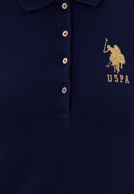 Kadın Lacivert Basic Polo Yaka Tişört - 50246278014