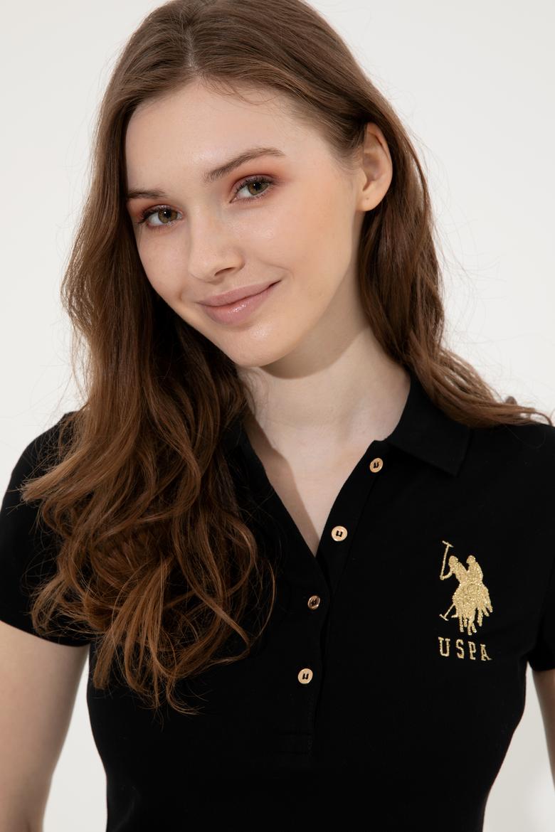 Kadın Siyah Basic Tişört - 50246278054