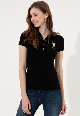 Kadın Siyah Basic Tişört - 50246278054