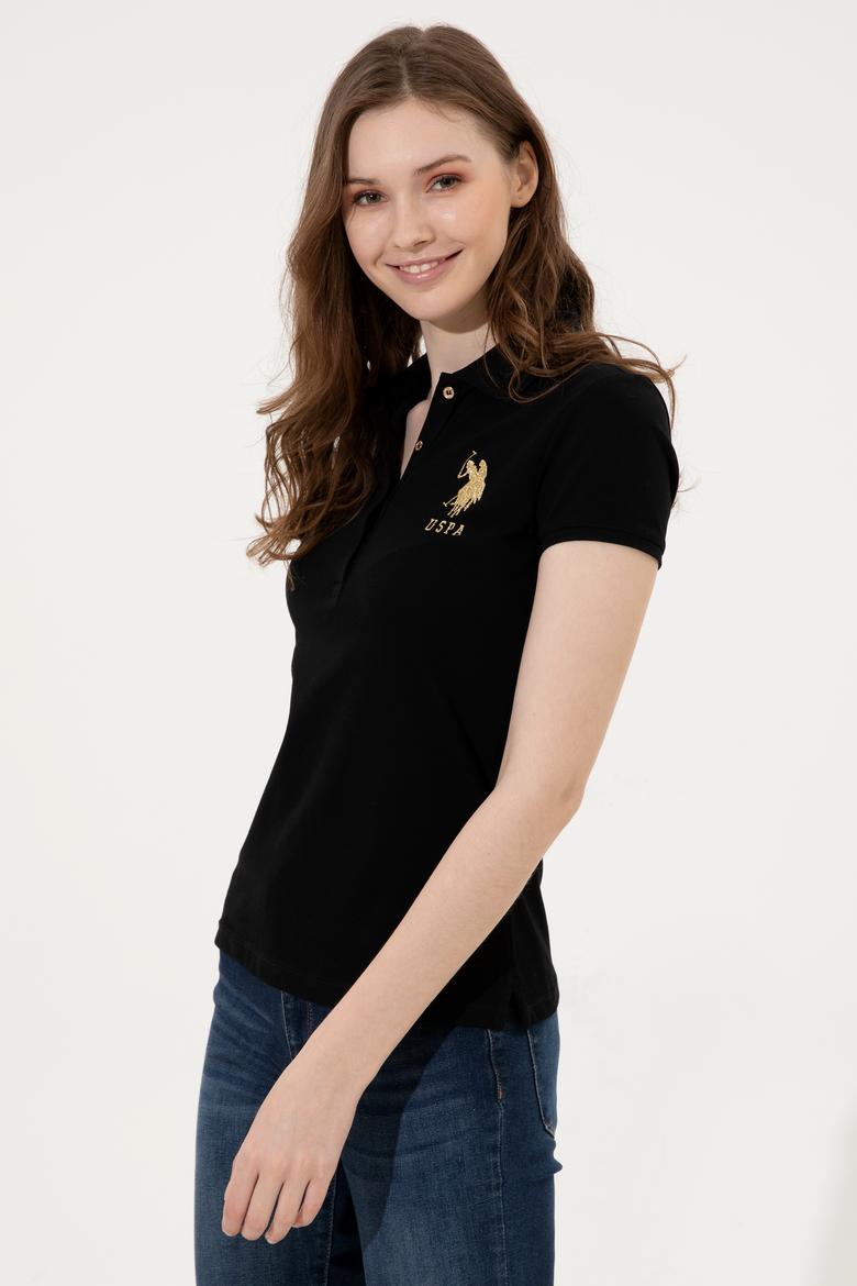 Kadın Siyah Basic Tişört - 50246278054