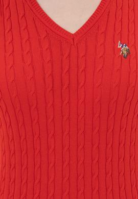 Kadın Kırmızı Basic Kazak - 50255662005