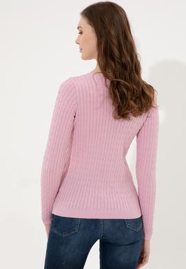 Kadın Manolya Basic Kazak - 50255662076