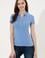 Kadın Koyu Mavi Basic Polo Yaka Tişört