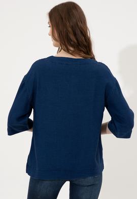 Kadın Mavi Jean Gömlek - 50246358002