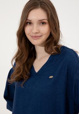 Kadın Mavi Jean Gömlek - 50246358002