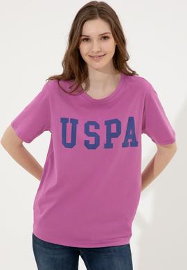 Kadın Menekşe Bisiklet Yaka Tişört - 50249001039