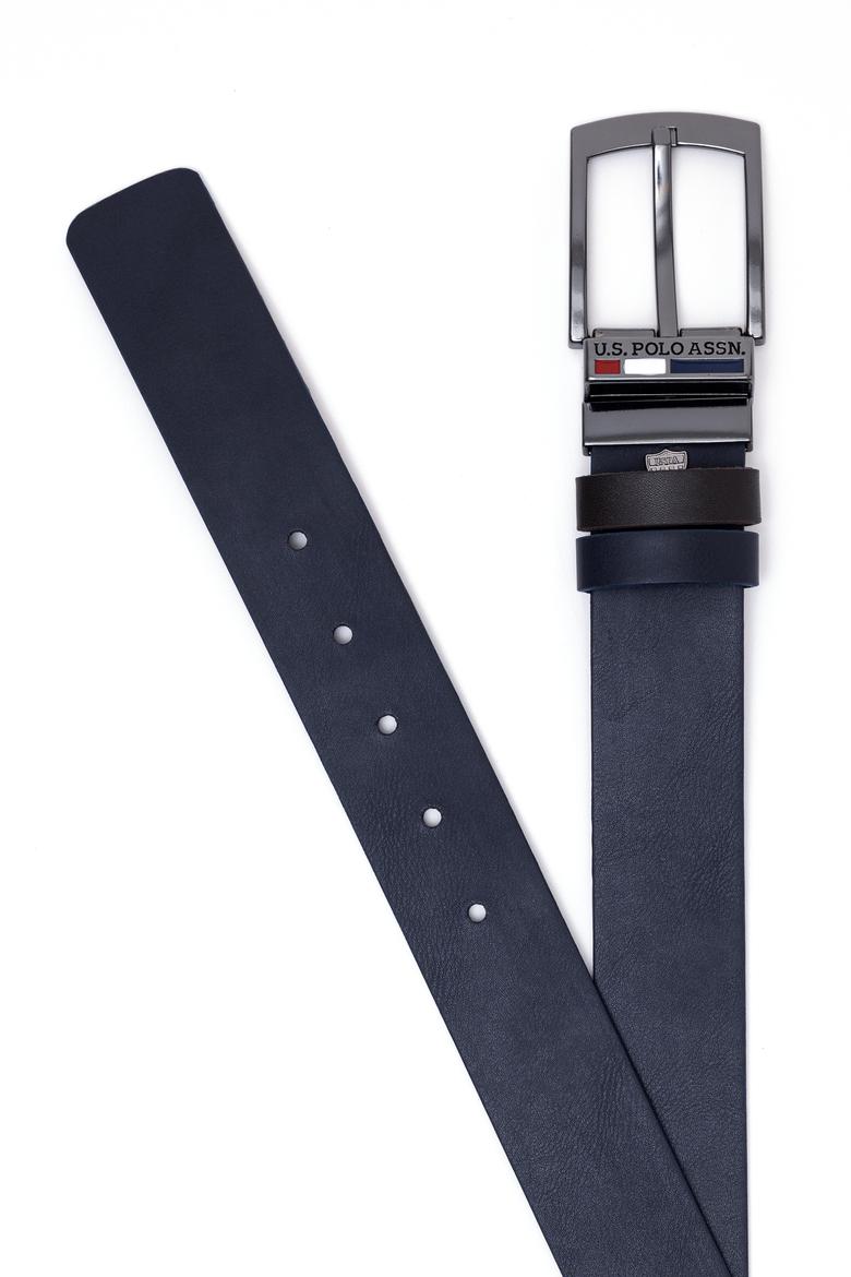 Erkek Çift Taraflı Lacivert Kemer