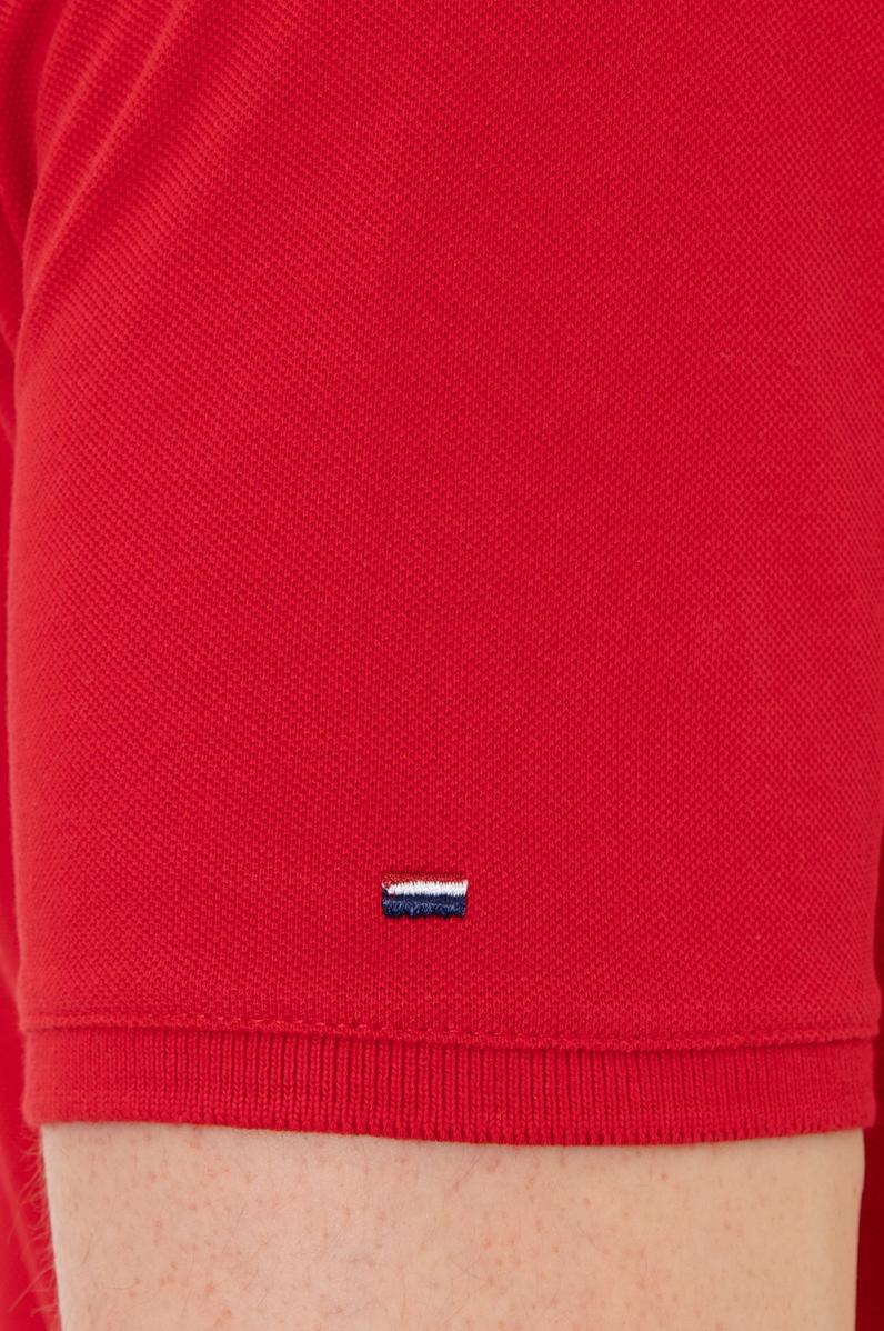 Erkek Kırmızı Polo Yaka Basic T-Shirt