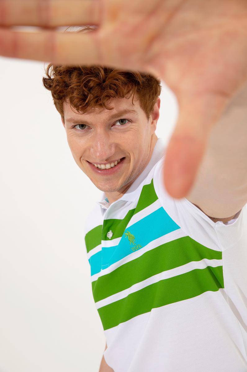 Erkek Elma Yeşili Polo Yaka Tişört