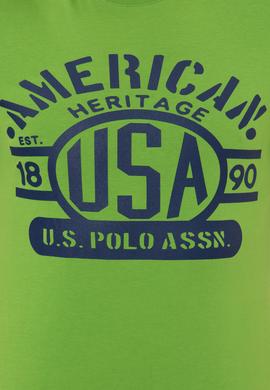 Erkek Elma Yeşili Bisiklet Yaka Tişört - 50246127048