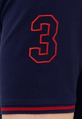 Erkek Lacivert Basic Polo Yaka Tişört - 50249145027