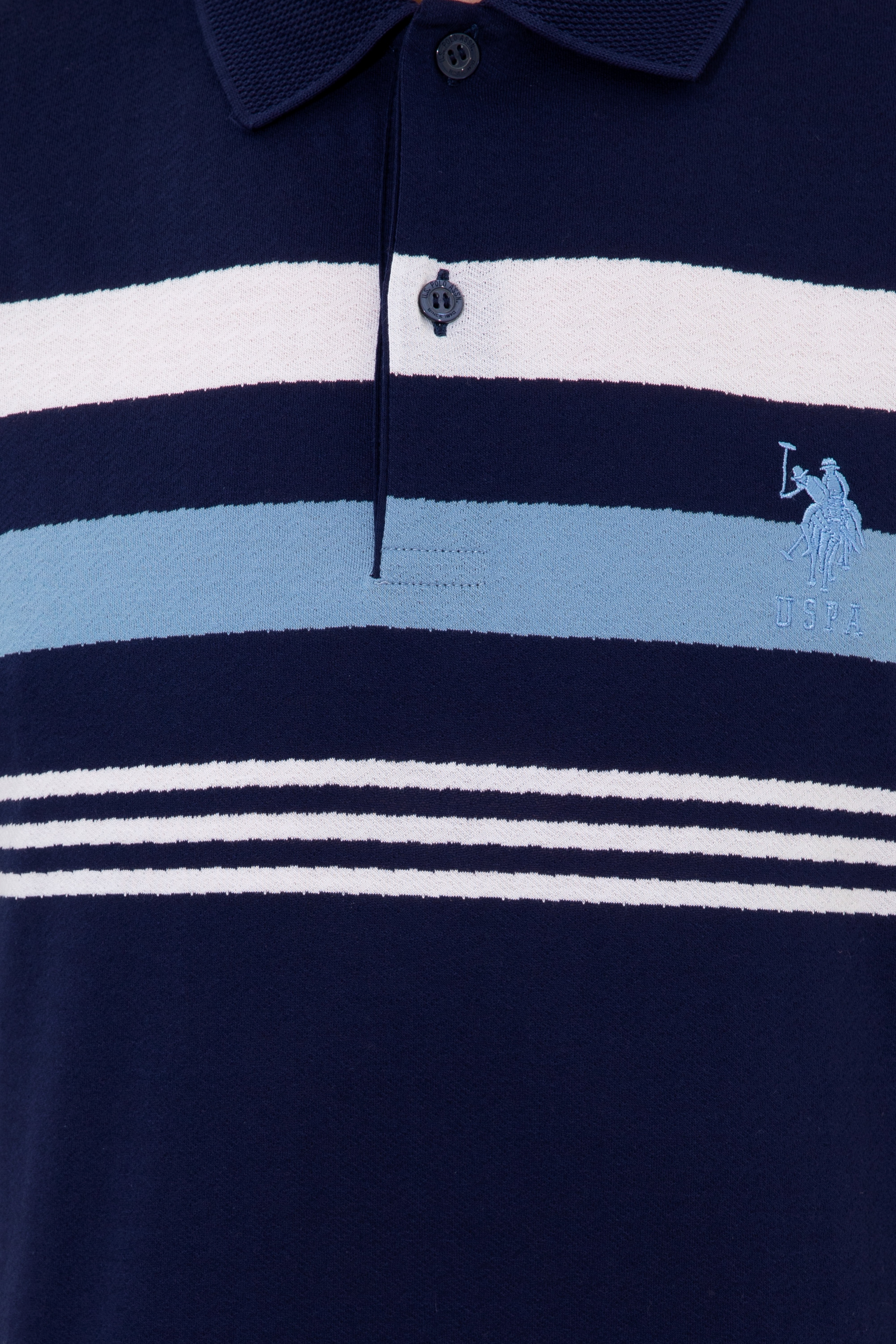 Erkek Lacivert Polo Yaka T-Shirt - Image 6