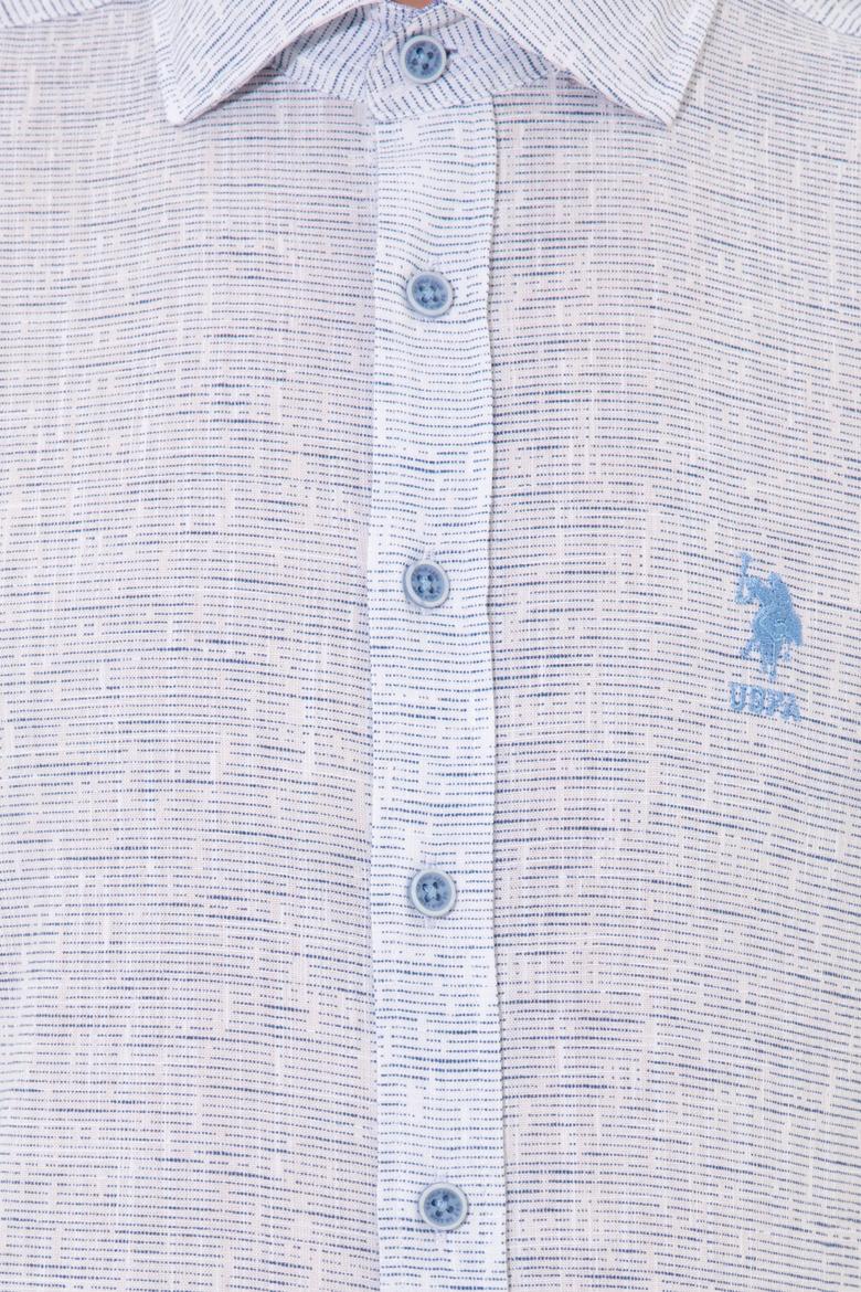 Erkek Mavi Uzun Kollu Gömlek - 50246334008