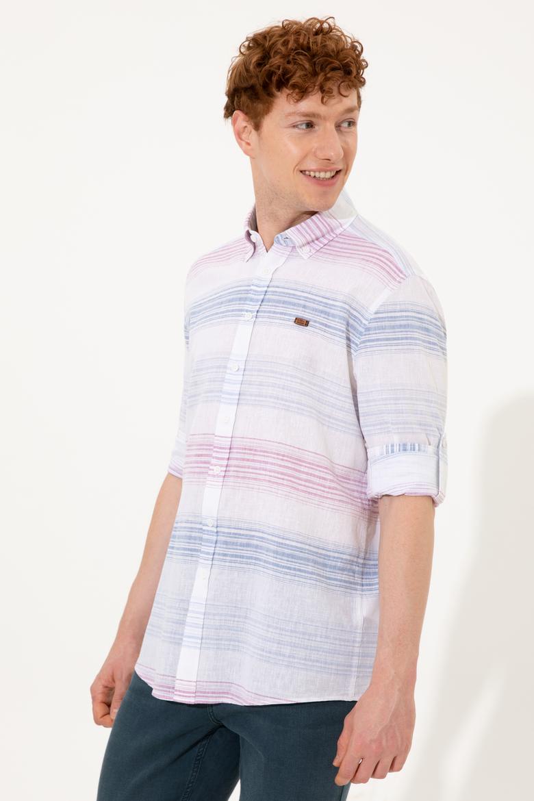 Erkek Menekşe Uzun Kollu Gömlek - 50246789005