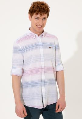 Erkek Menekşe Uzun Kollu Gömlek - 50246789005