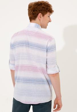 Erkek Menekşe Uzun Kollu Gömlek - 50246789005