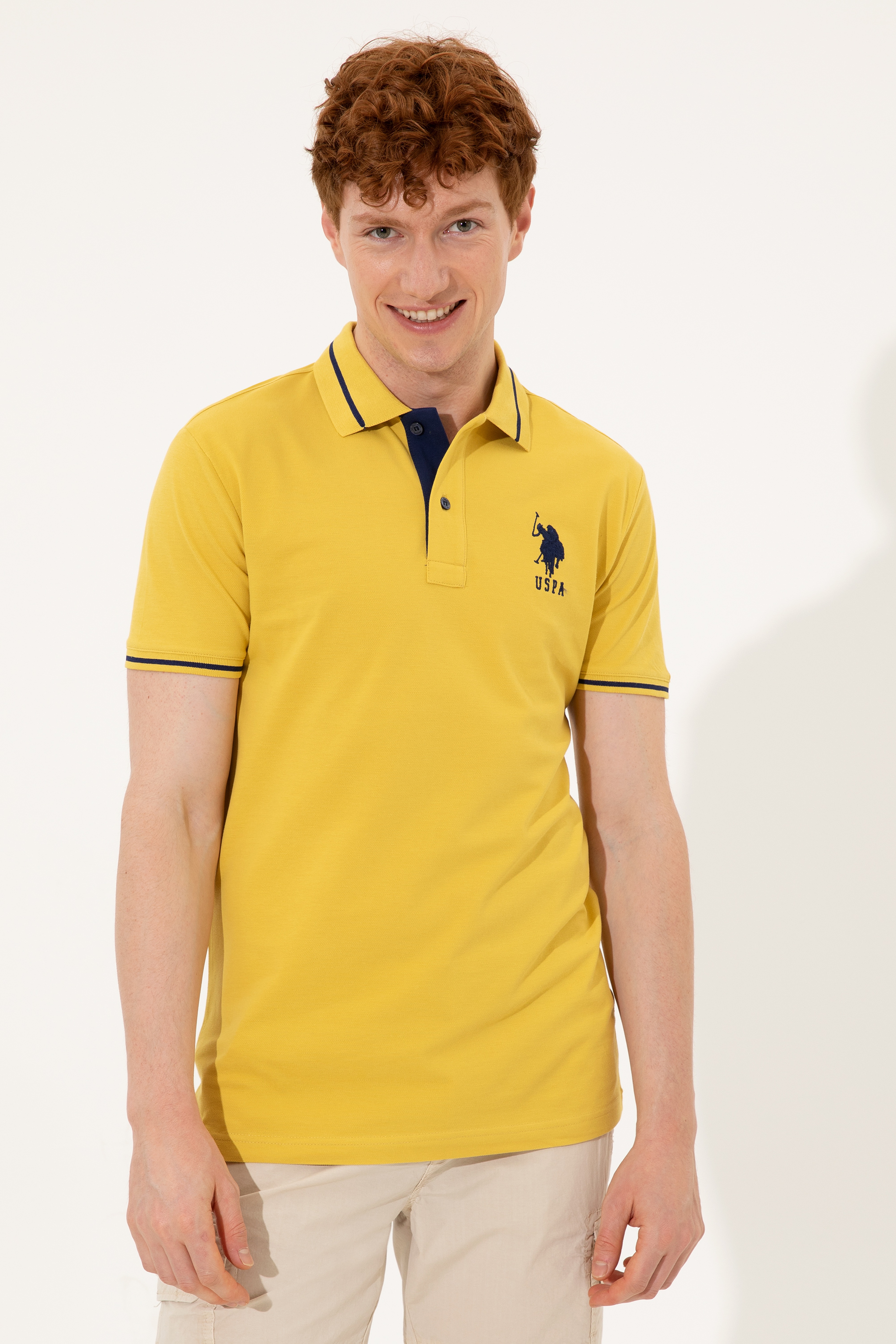 Erkek Safran Basic Tişört - Image 3