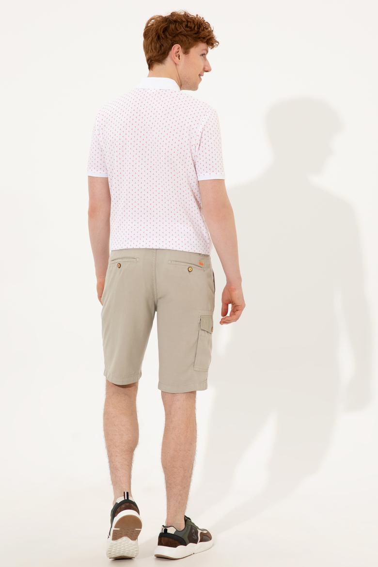 Erkek Haki Dokuma Şort - 50249565005