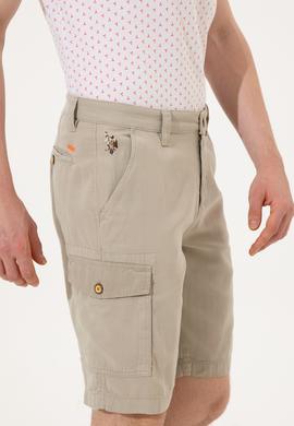 Erkek Haki Dokuma Şort - 50249565005