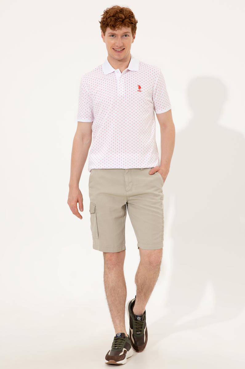 Erkek Haki Dokuma Şort