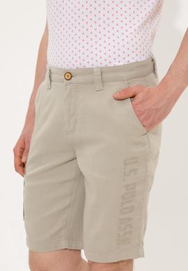 Erkek Haki Dokuma Şort - 50249565005