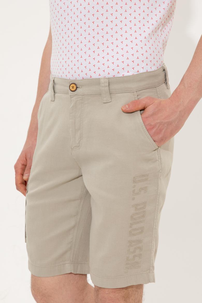 Erkek Haki Dokuma Şort - 50249565005