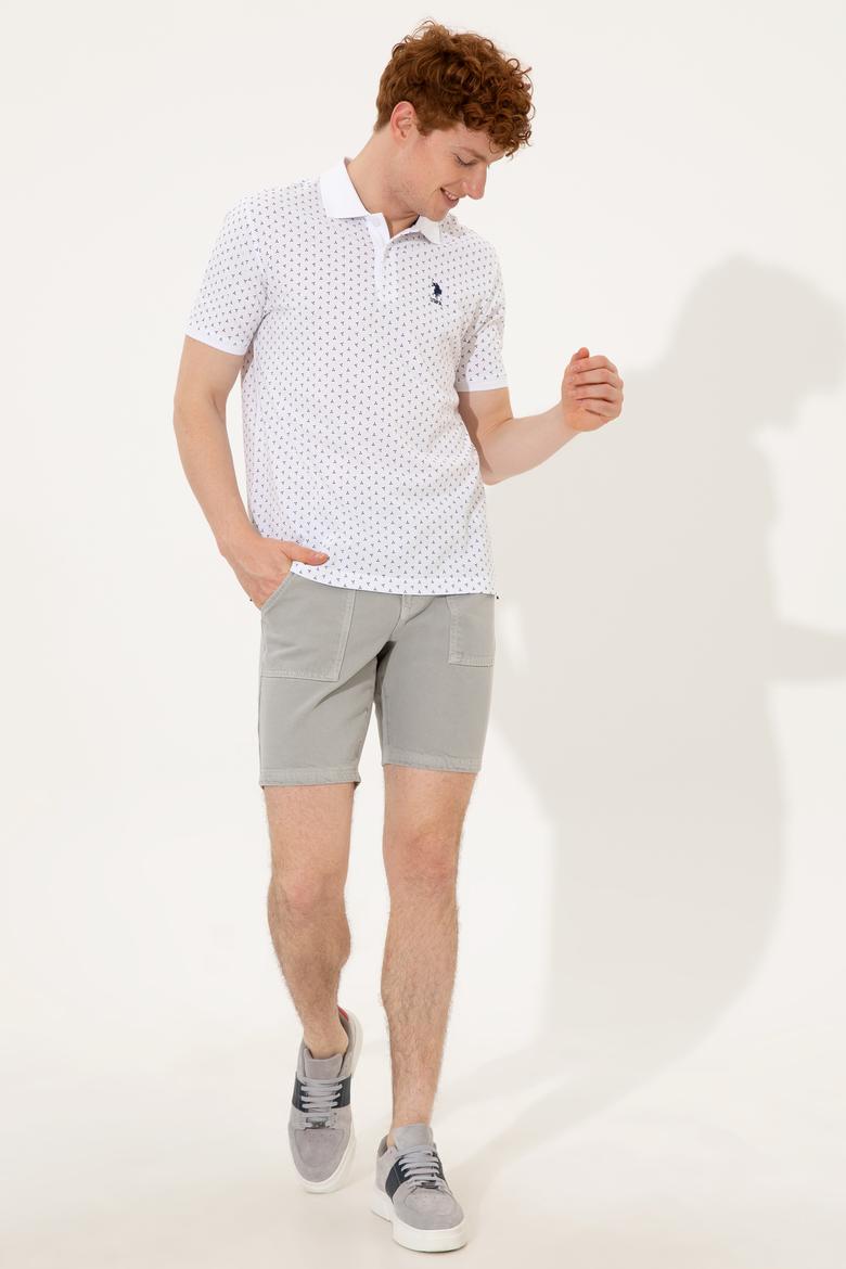 Erkek Beyaz Polo Yaka Tişört - 50249155008