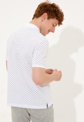 Erkek Beyaz Polo Yaka Tişört - 50249155008