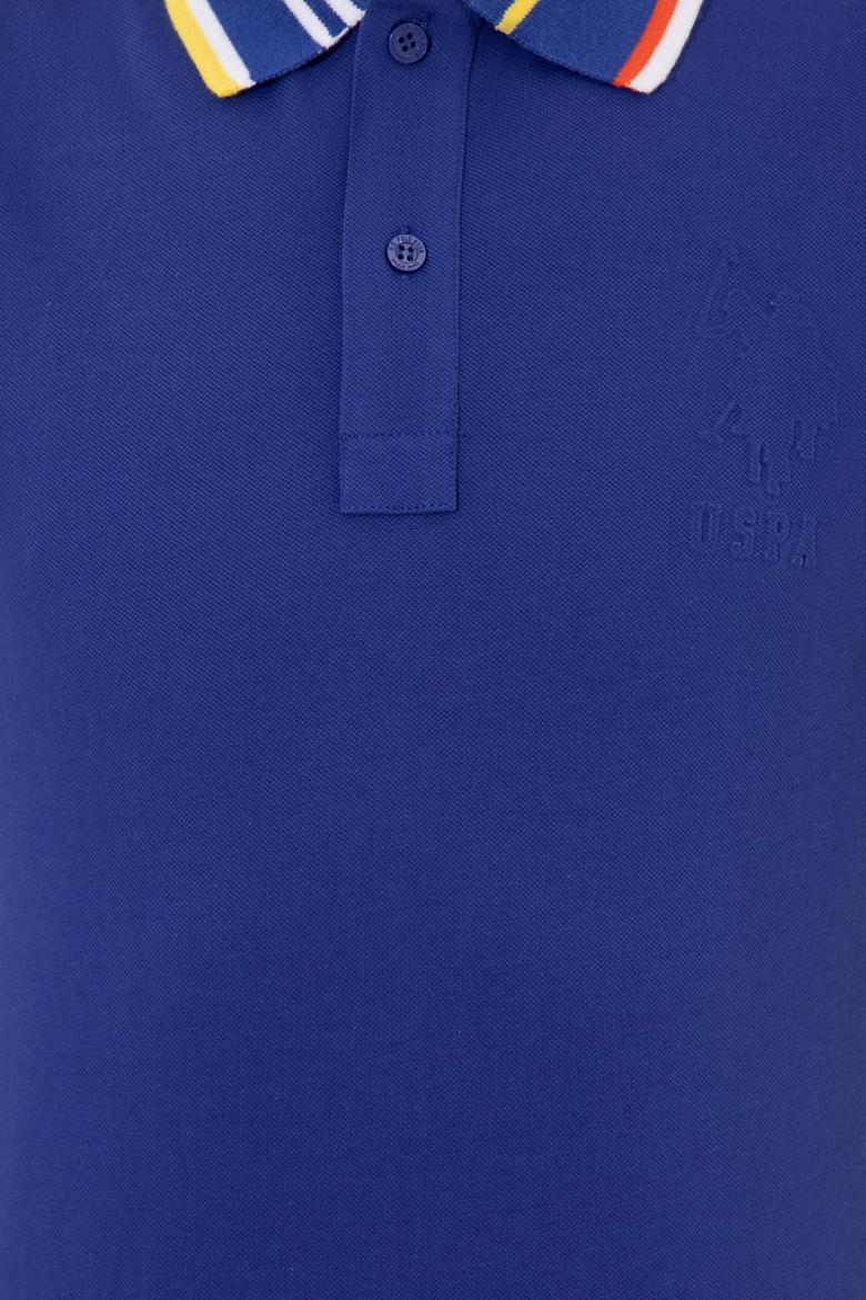 Erkek Mavi Polo Yaka Tişört - 50249136018